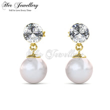 Simply Crystal Pearl Earrings