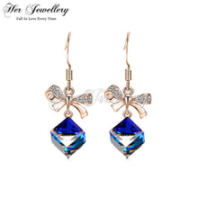 Square Cerulean Earrings