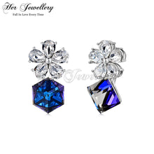 Square Coral Earrings