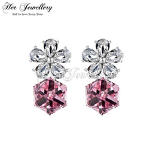 Square Coral Earrings