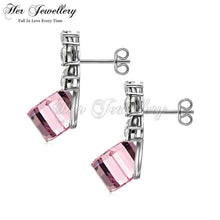 Square Coral Earrings