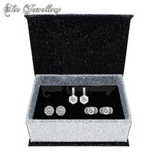 Swarovski Crystals Evelyn Earrings Set - Her Jewellery
