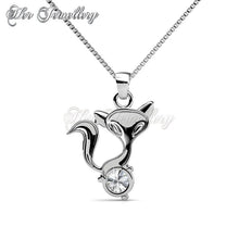 Swarovski Crystals Fox Pendant - Her Jewellery