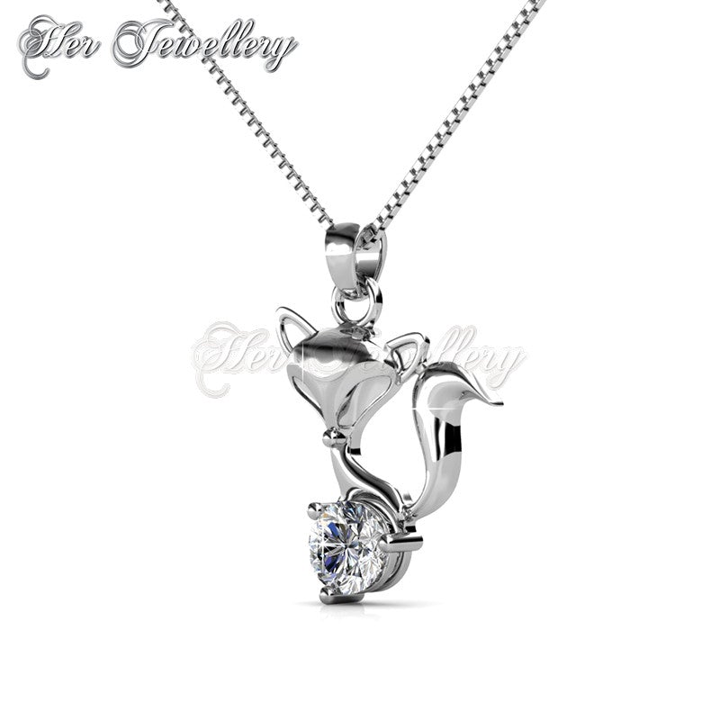 Swarovski Crystals Fox Pendant - Her Jewellery