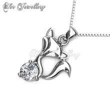 Swarovski Crystals Fox Pendant - Her Jewellery