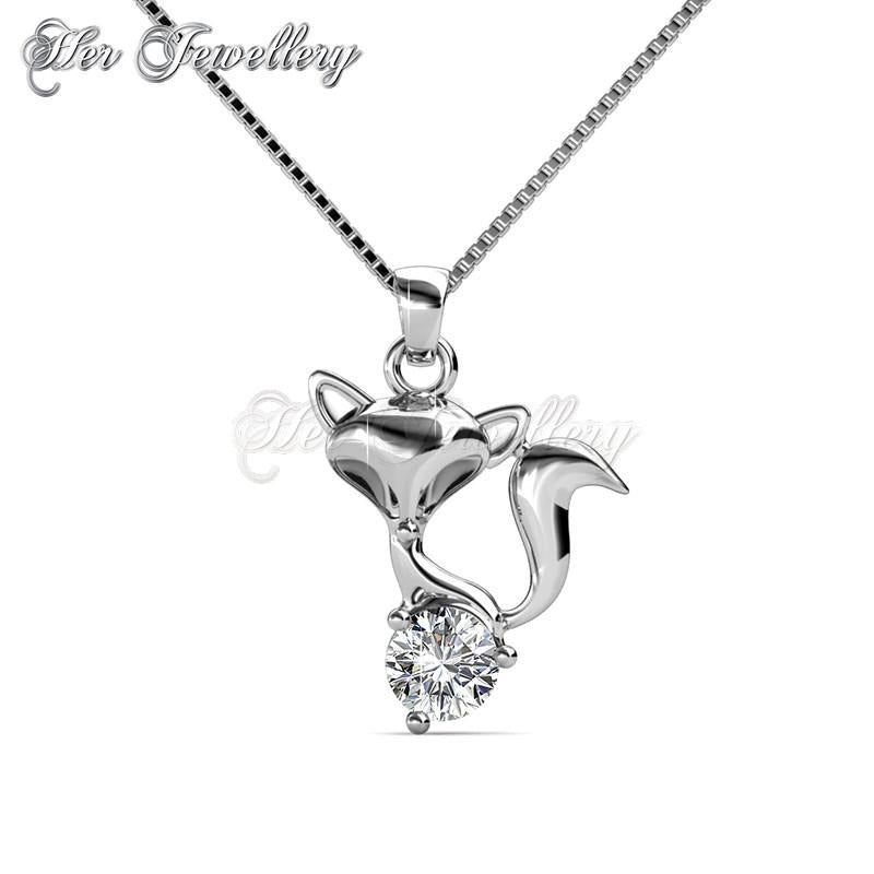 Swarovski Crystals Fox Pendant - Her Jewellery