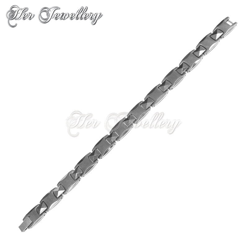 Swarovski Crystals Germanium Bracelet (Grey) - Her Jewellery
