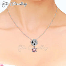Swarovski Crystals Glamour Rose Pendant - Her Jewellery
