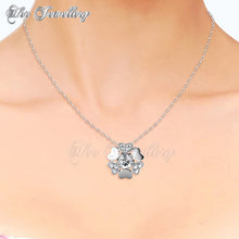 Swarovski Crystals Heart Petal Pendant - Her Jewellery