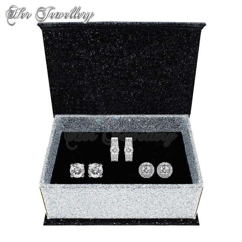 Swarovski Crystals Kaylia Earrings Set - Her Jewellery