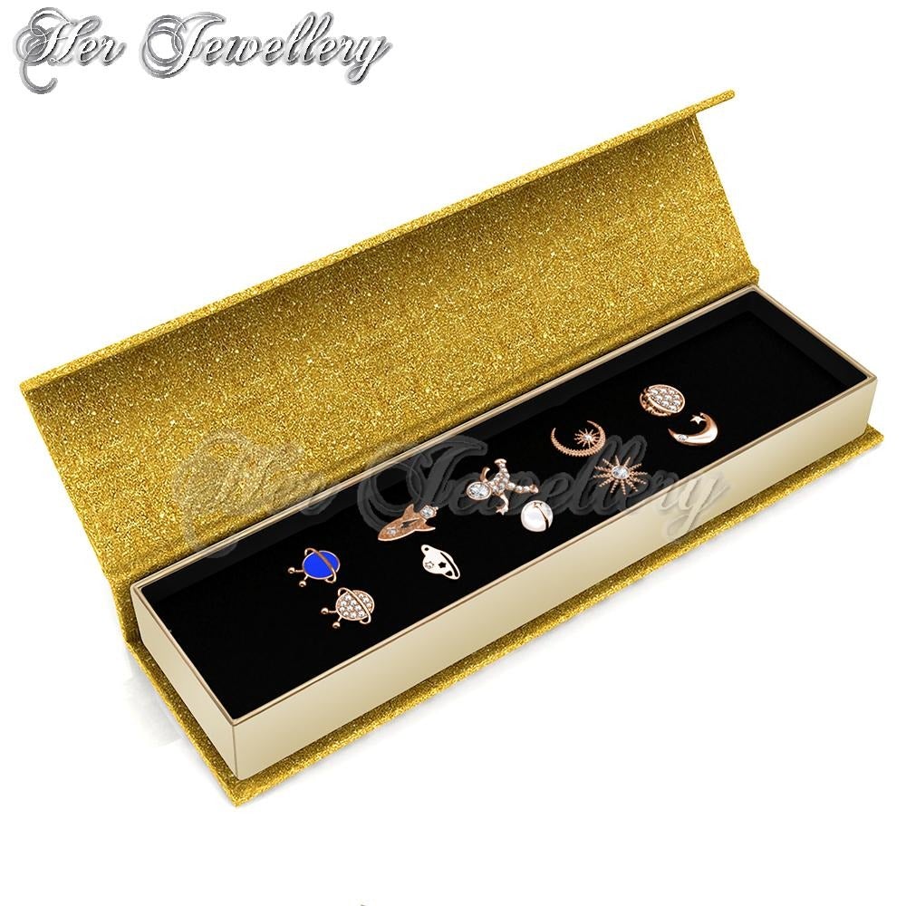 Swarovski Crystals Space Earrings Set - Her Jewellery