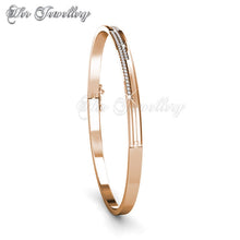 Swarovski Crystals Lecia Bangle (Rose Gold) - Her Jewellery