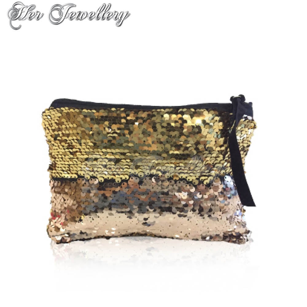 Swarovski Crystals Magic Reversible Sequin Pouch - Her Jewellery