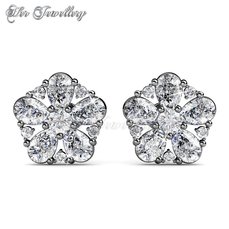 Swarovski Crystals Marylis Bloom Earrings‏ - Her Jewellery