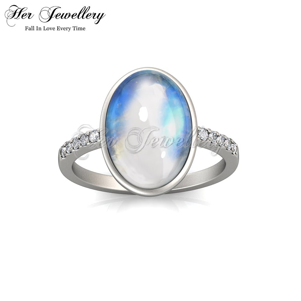Stylish Oval Moonstone Ring