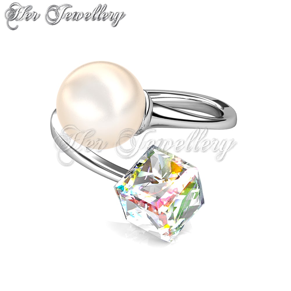 Pearl Cube Ring