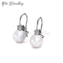 Swarovski Crystals Pearl Bomb Earrings - Her Jewellery