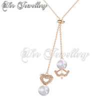 Arrow Pearl Heart Pendant