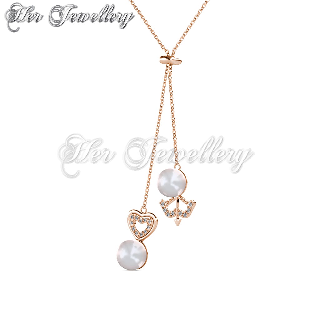 Arrow Pearl Heart Pendant