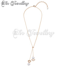 Arrow Pearl Heart Pendant