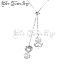 Arrow Pearl Heart Pendant