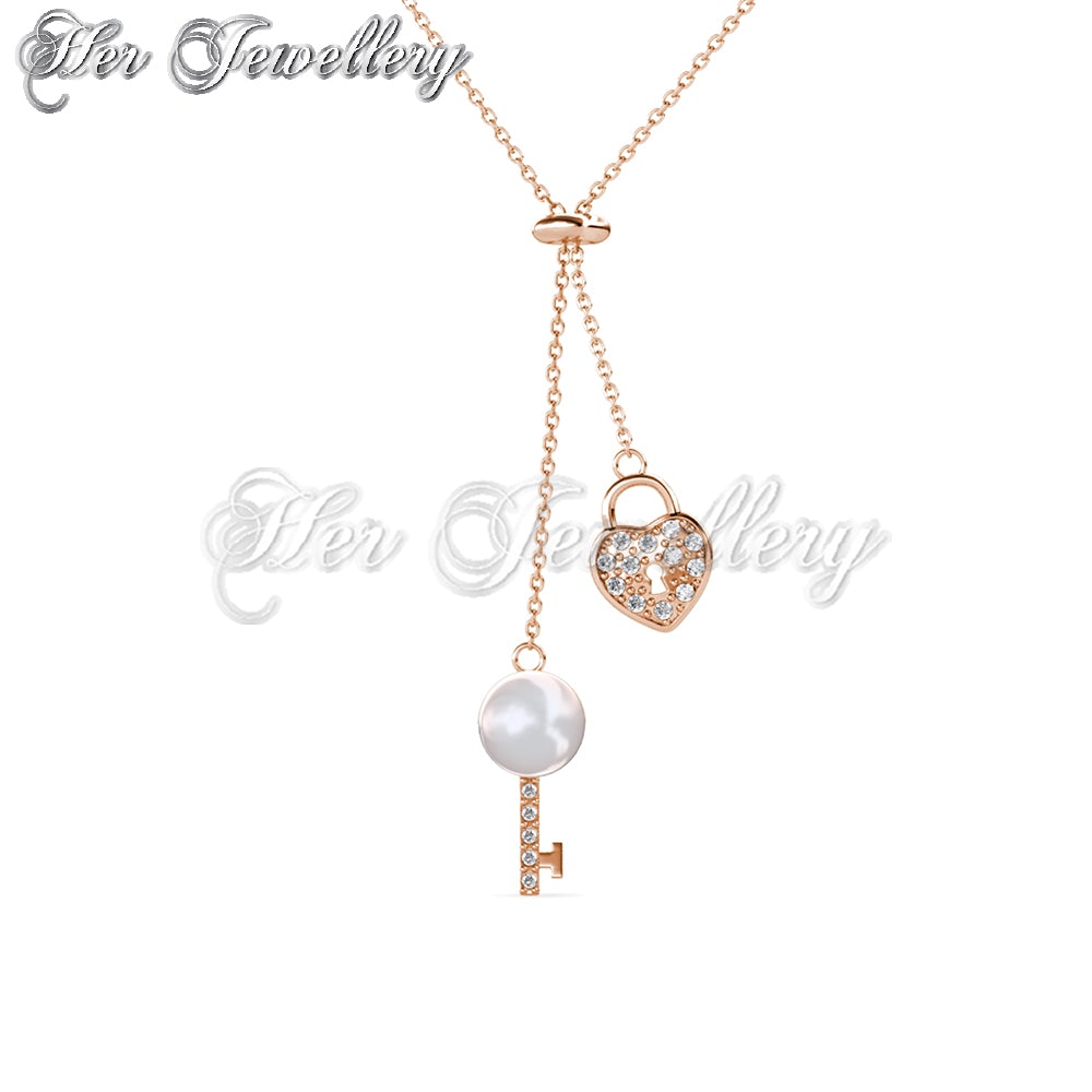 Pearly Key Heart Pendant