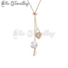 Pearly Key Heart Pendant