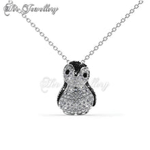 Swarovski Crystals Penguin Pendant‏ - Her Jewellery