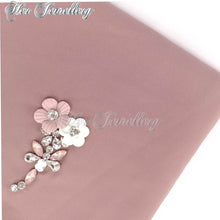 Swarovski Crystals Plum Blossome Scarf (Coffee) - Her Jewellery