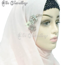 Swarovski Crystals Plum Blossome Scarf (Pink) - Her Jewellery