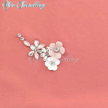 Swarovski Crystals Plum Blossome Scarf (Red) - Her Jewellery