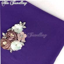 Swarovski Crystals Rosy Blossome Scarf (Purple) - Her Jewellery
