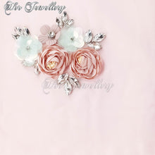 Swarovski Crystals Rosy Blossome Scarf (Pink) - Her Jewellery