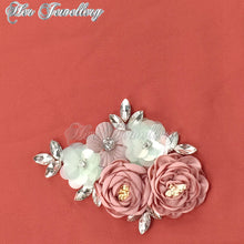 Swarovski Crystals Rosy Blossome Scarf (Red) - Her Jewellery