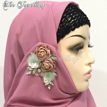 Swarovski Crystals Rosy Blossome Scarf (Skin Pink) - Her Jewellery