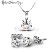 Swarovski Crystals Solitaire Set - Her Jewellery