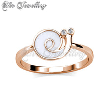 Swarovski Crystals Little Snail Ring - Her Jewellery