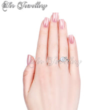 Swarovski Crystals Little Snail Ring - Her Jewellery