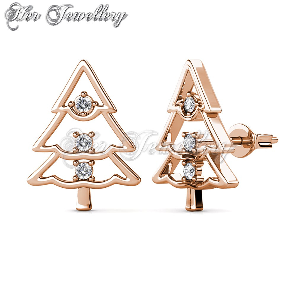 Swarovski Crystals Jolly Tree Earrings - Her Jewellery