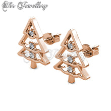 Swarovski Crystals Jolly Tree Earrings - Her Jewellery