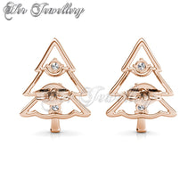Swarovski Crystals Jolly Tree Earrings - Her Jewellery