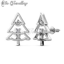 Swarovski Crystals Jolly Tree Earrings - Her Jewellery