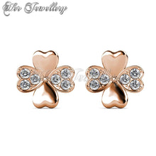 Swarovski Crystals Sweet Clover Earrings - Her Jewellery