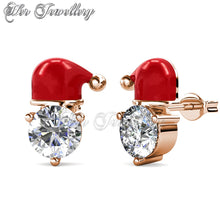 Swarovski Crystals X'Mas Santa Earrings - Her Jewellery