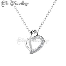 Swarovski Crystals Buckle Love Pendant - Her Jewellery