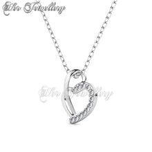 Swarovski Crystals Buckle Love Pendant - Her Jewellery