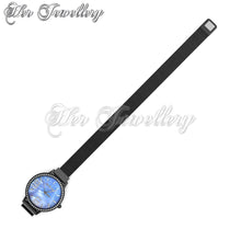 Stylish Crystal Shell Dial Watch