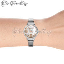 Stylish Crystal Shell Dial Watch