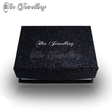 Swarovski Crystals 7 Days Moon Pendants Set and 7 Days Moon Earrings Set Bundle - Her Jewellery