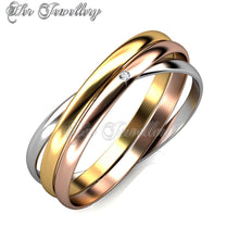 Swarovski Crystals 3 Realms Bangle - Her Jewellery